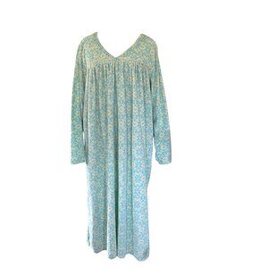 Pink Victoria’s Secret Fleece Nightgown XL Blue Pajamas Dressing Gown Sleeping